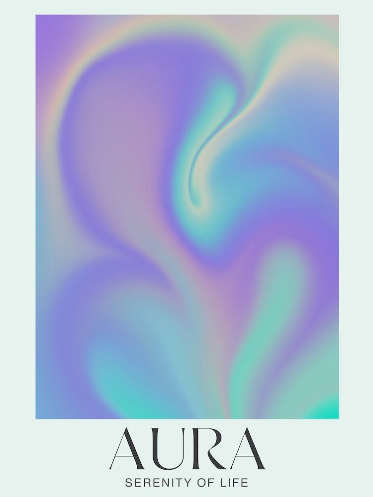 Aura. Serenity of Life. Vibrant Gradient