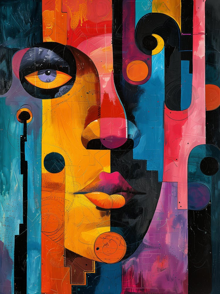 Abstract Portrait Of A Woman 3