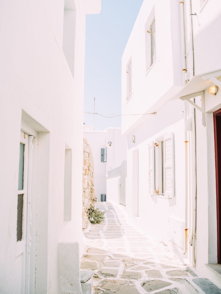 White Streets In Mykonos
