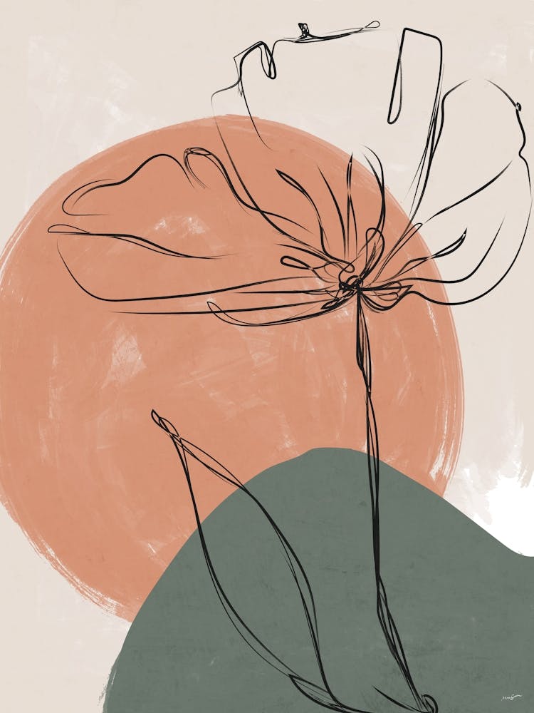 Abstract Flower in the Sun