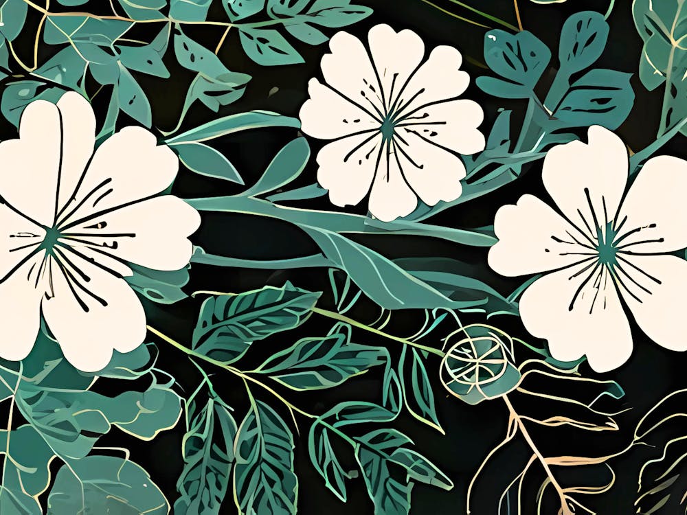 Flowers And Leaves 1
