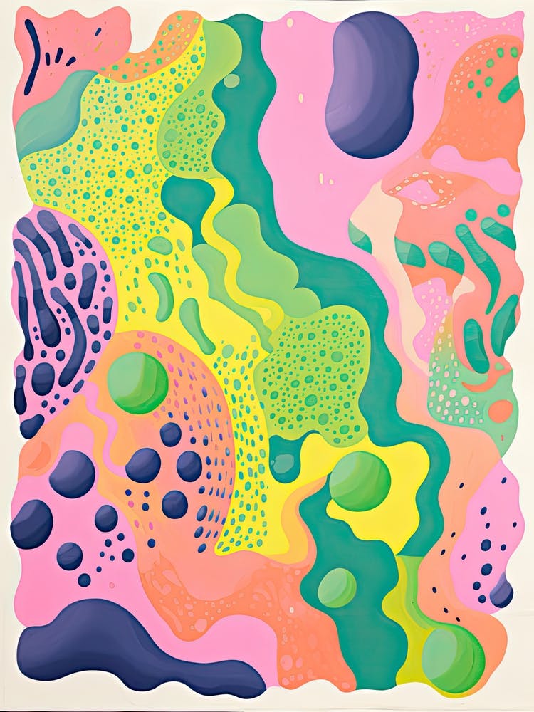 Abstract Landscape Risograph Style 14