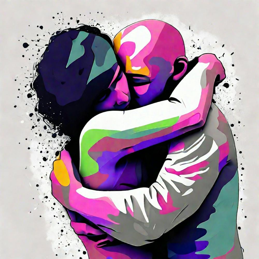 Hug Canvas Print