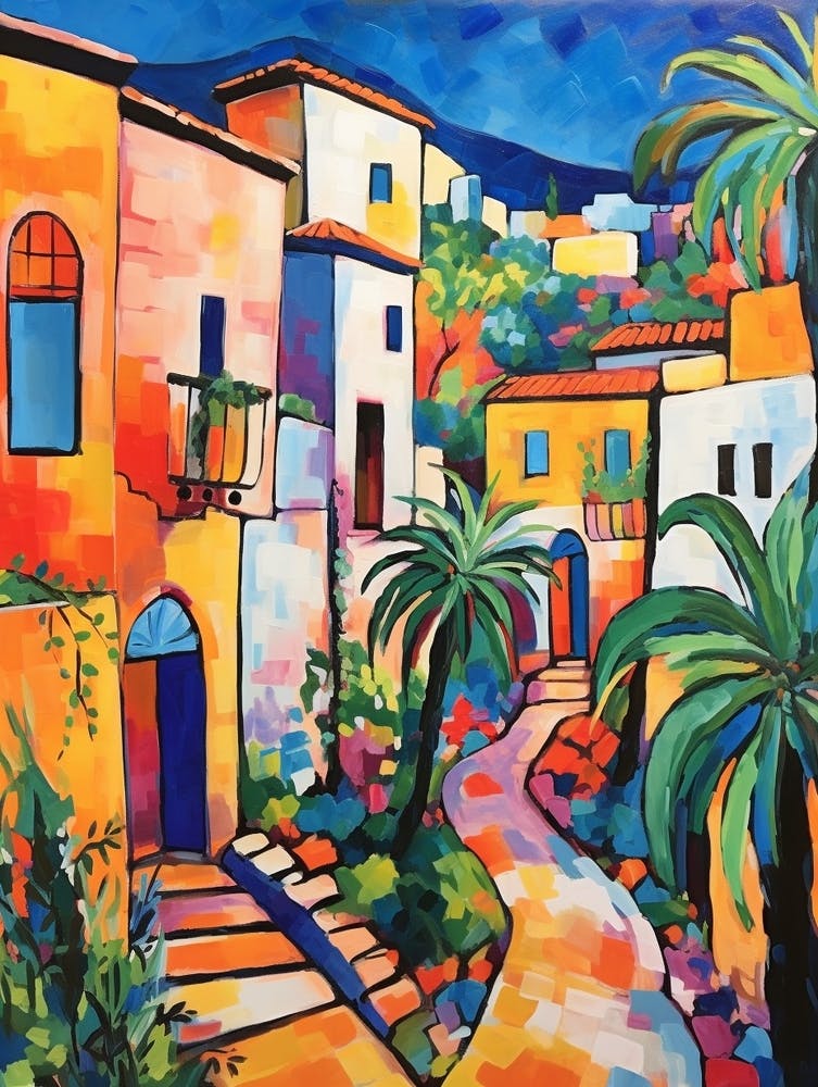 Byblos Lebanon 4 Fauvist Painting