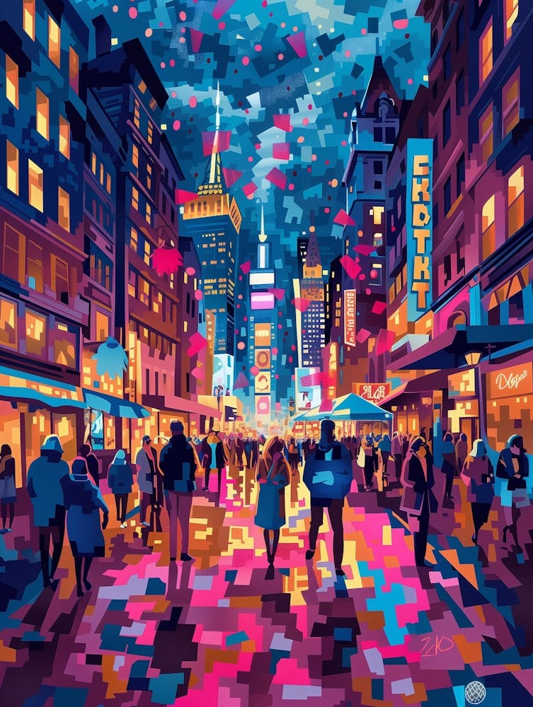 New York City At Night, Contemporary Art, Souvenir