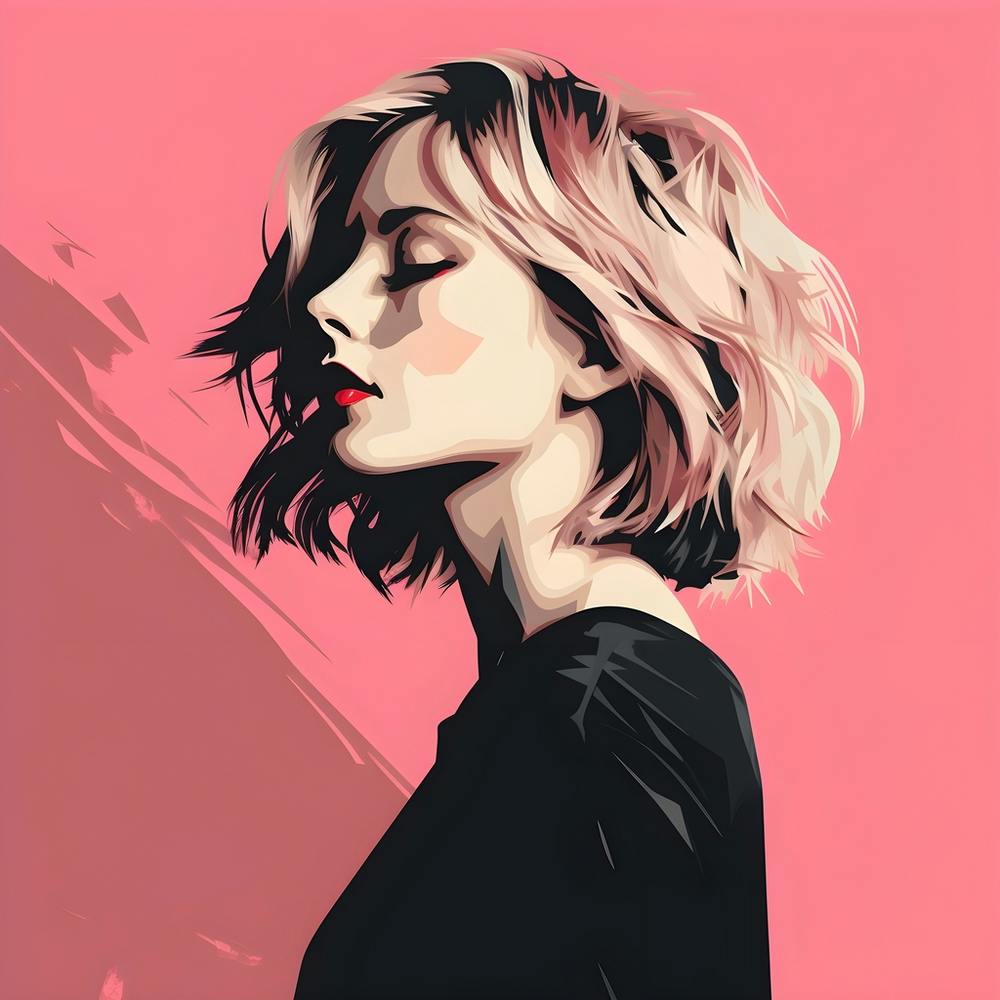 Punk Woman In Pink And Black 4