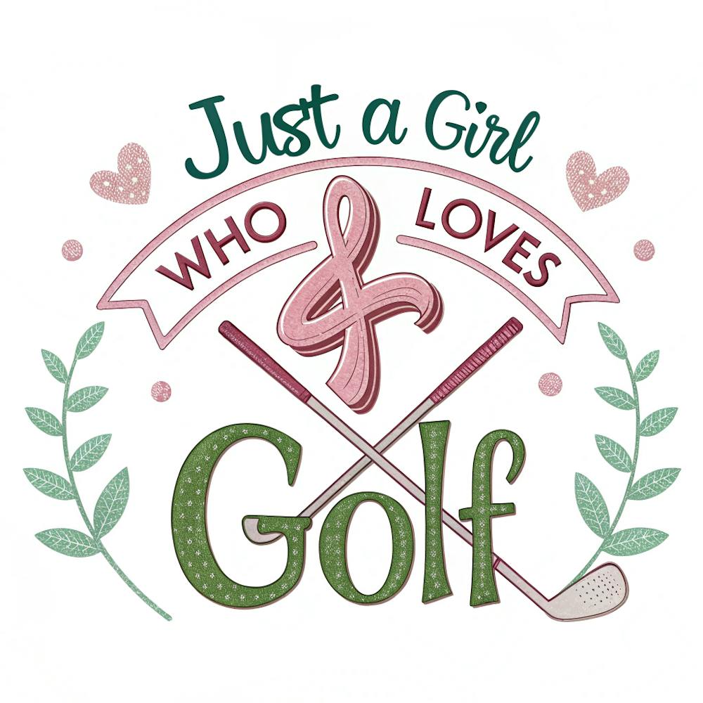 A Fun And Feminine Golf Design With The Phrase J (1)