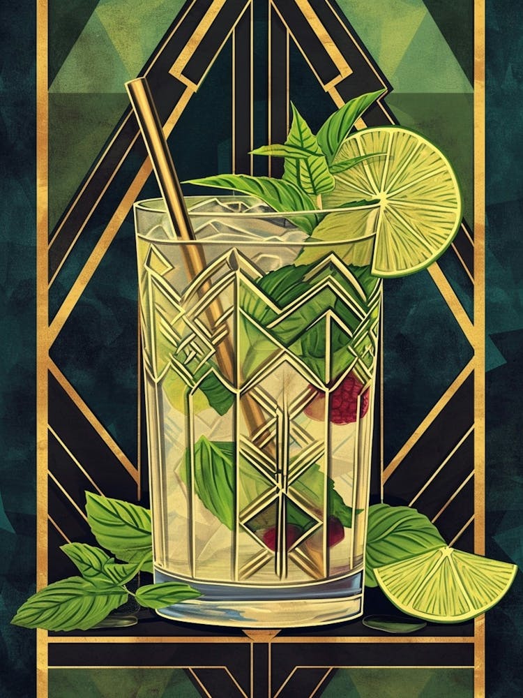 Art Deco Caipirinha 1