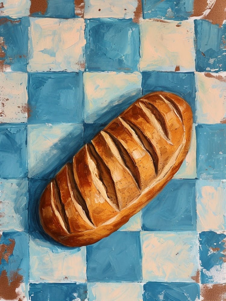 Baguette Blue Checkerboard 2