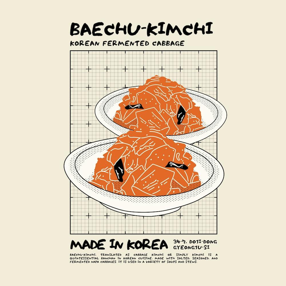 Baechu Kimchi Square