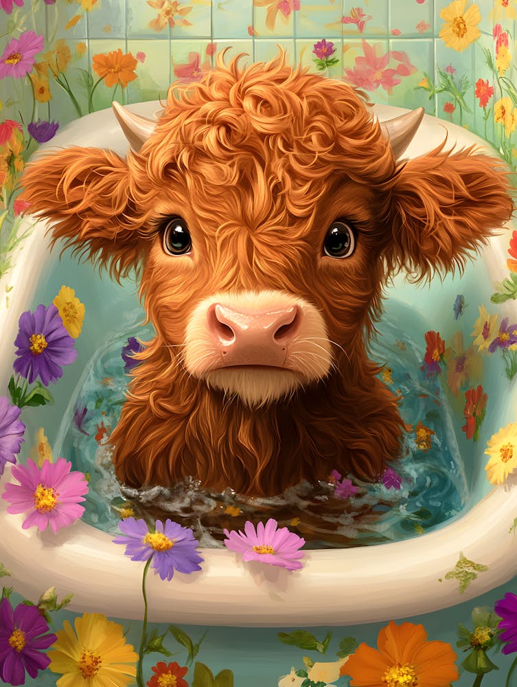 Cow In A Tub 1