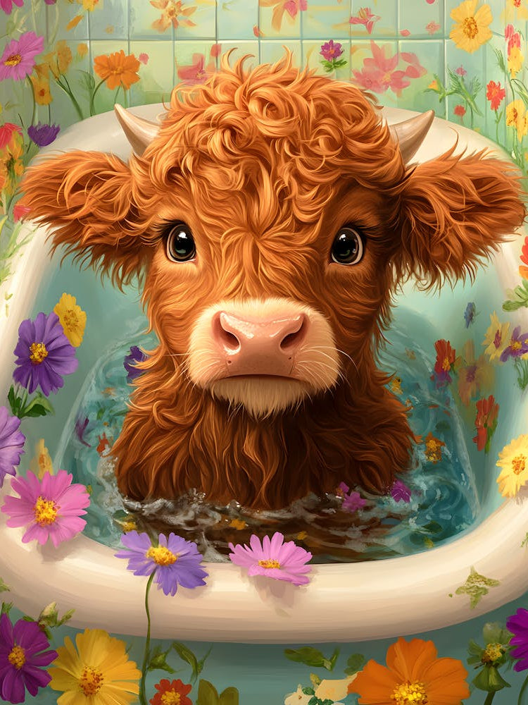 Cow In A Tub 1