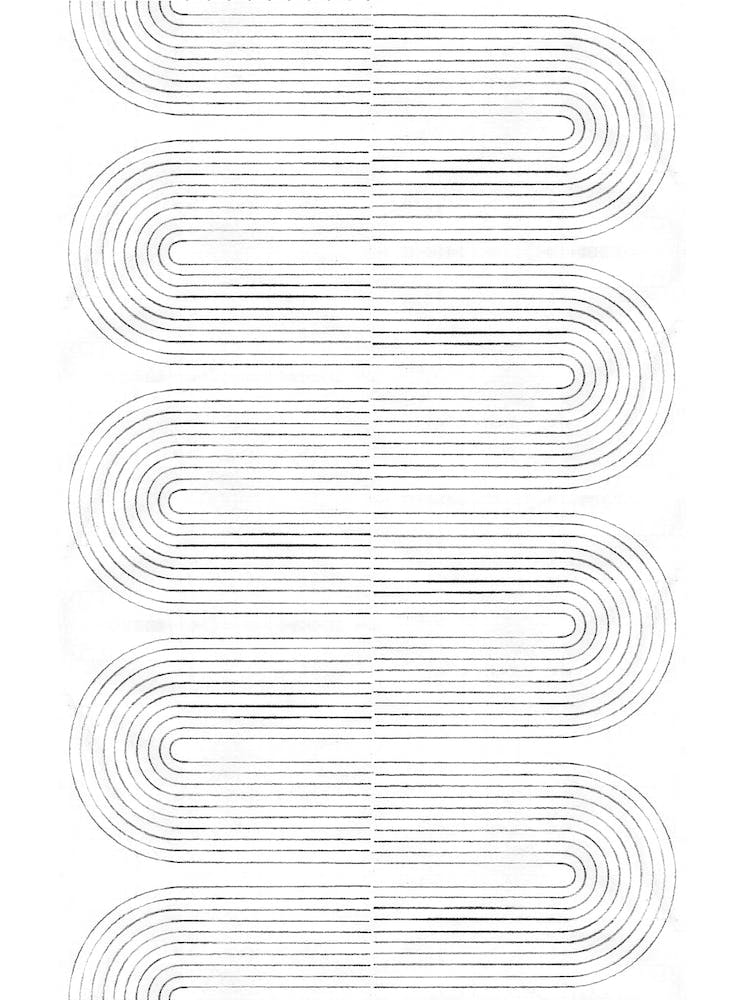 Minimalistische geschwungene Linien 3