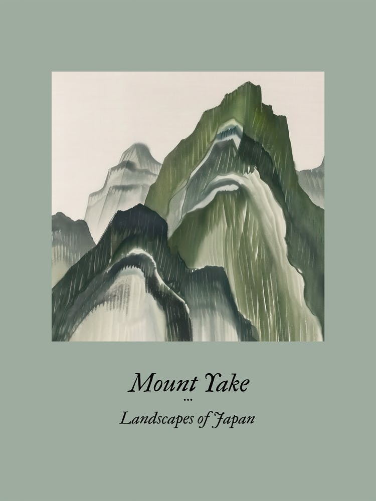 Landscapes Of Japan Mount Yake 76