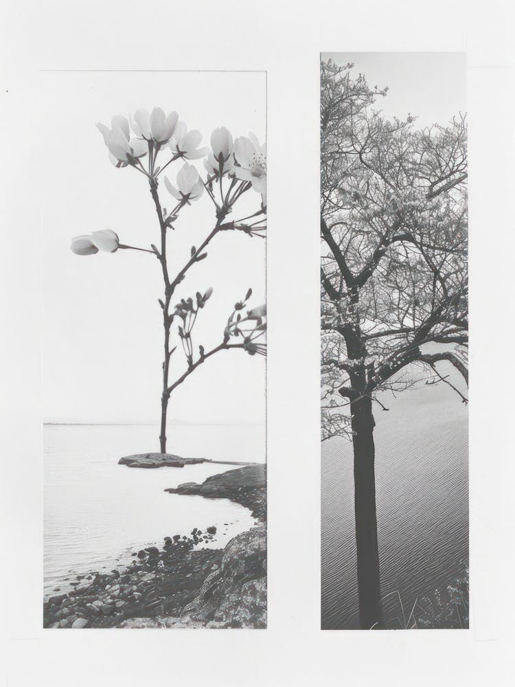 Cherry Blossom Flower Photo Collage 3