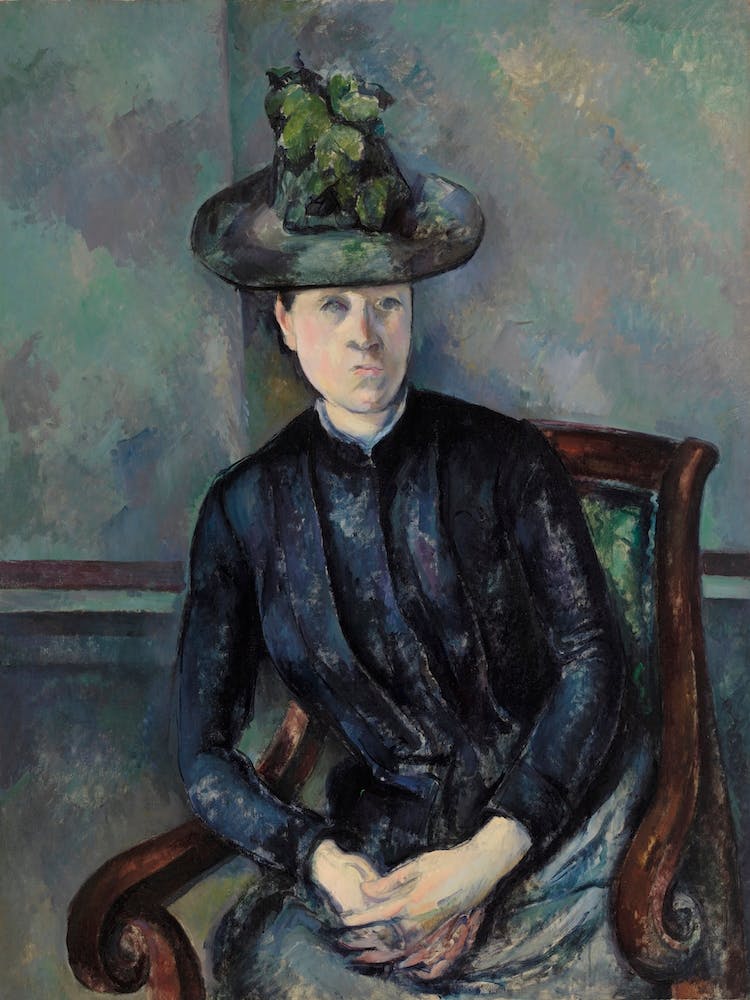 Madame Cézanne With Green Hat, Paul Cézanne