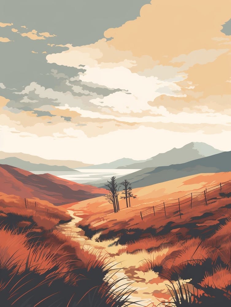 The East Highland Way Scotland 4 Hiking Trail Landscape