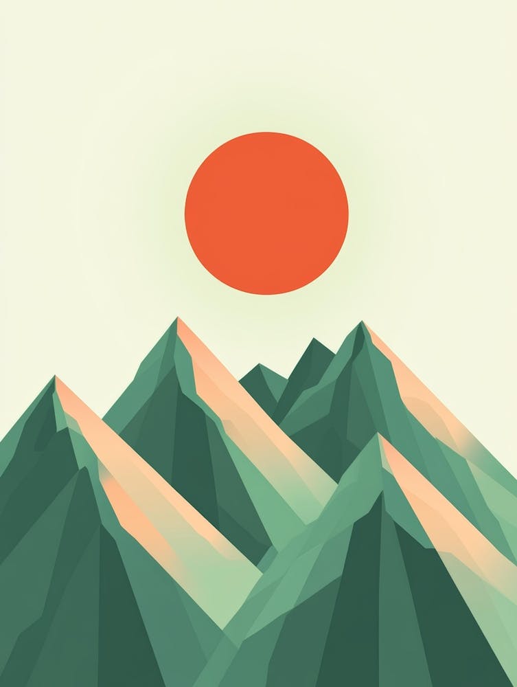 Abstract Mountain Landscape 11