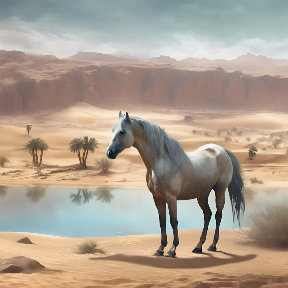 Horse In The Desert