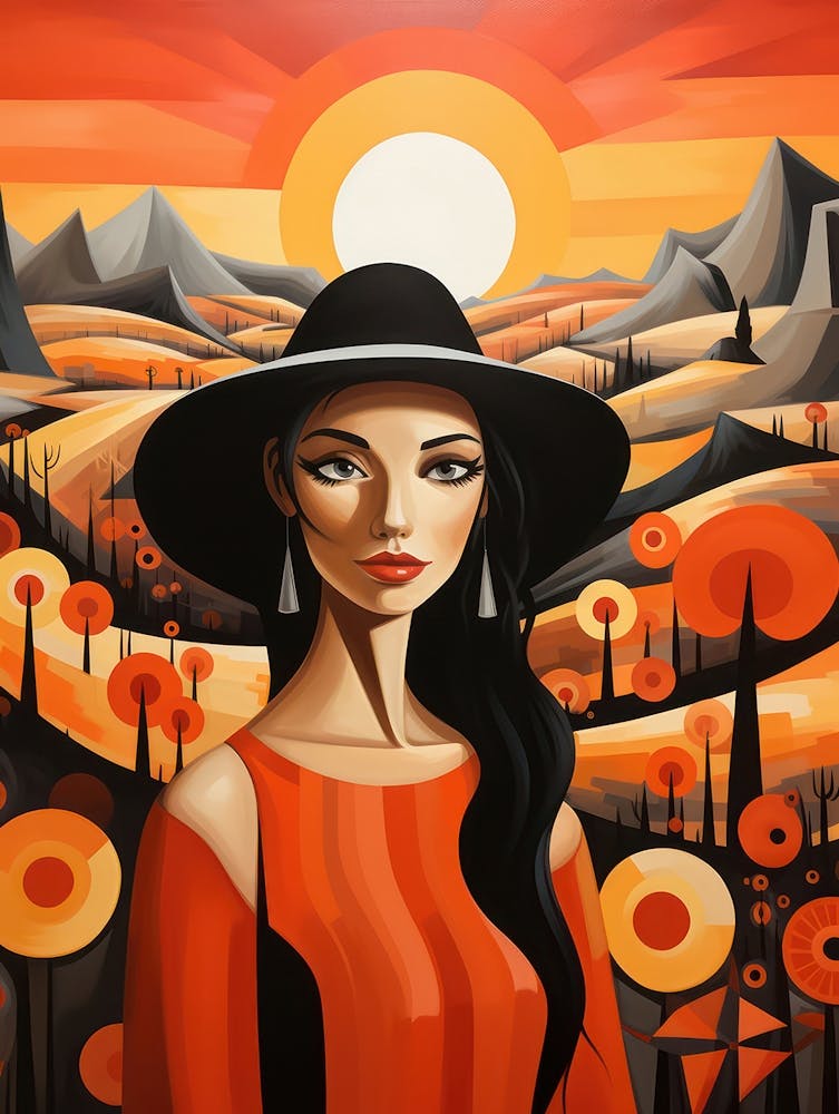 Woman In A Hat 3