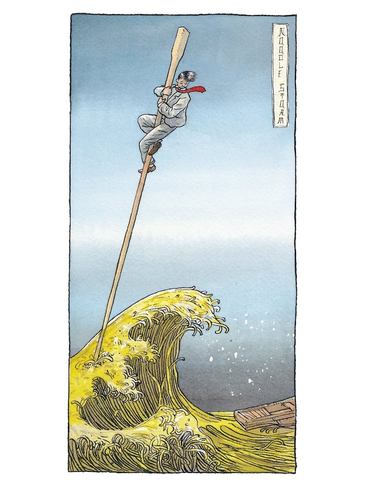 Ein Nudelsturm von Izhar Cohen