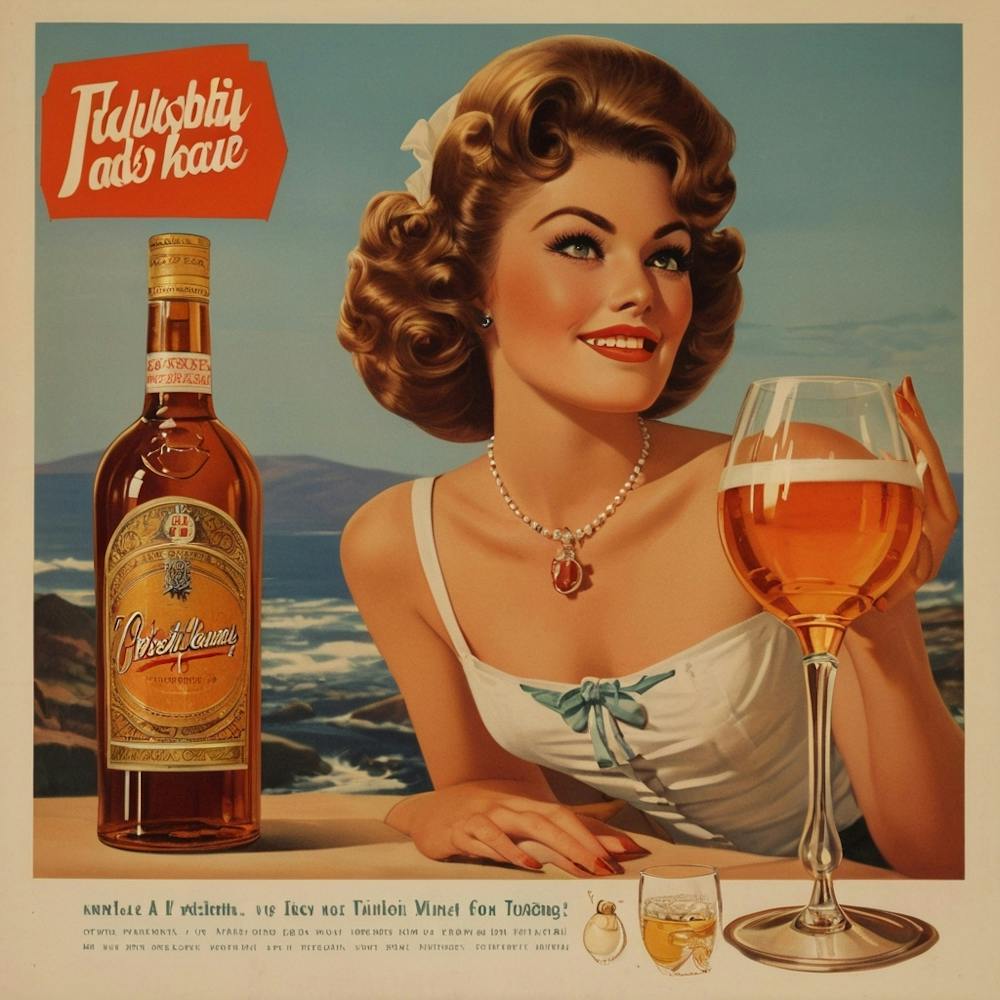 Default Vintage And Retro Alcohol Advertising Aesthetic 1
