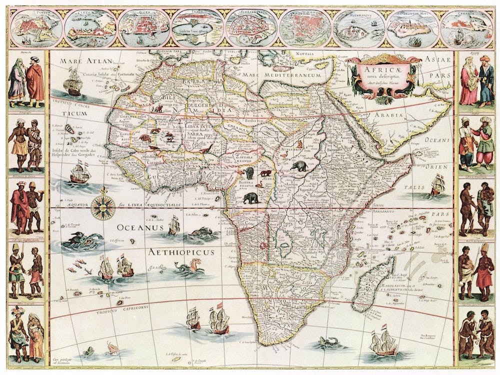 Vintage Map Of Africa