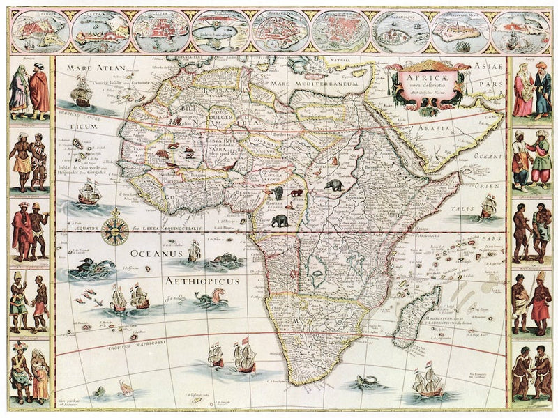 Vintage Map Of Africa