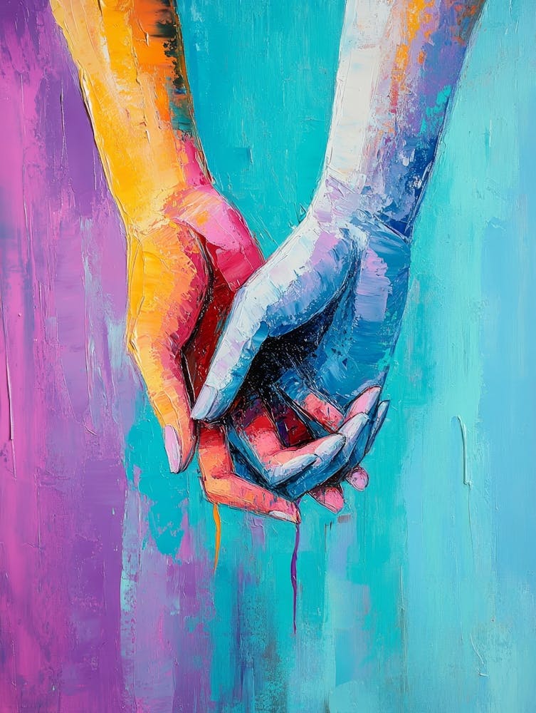 Two Hands Holding Each Other