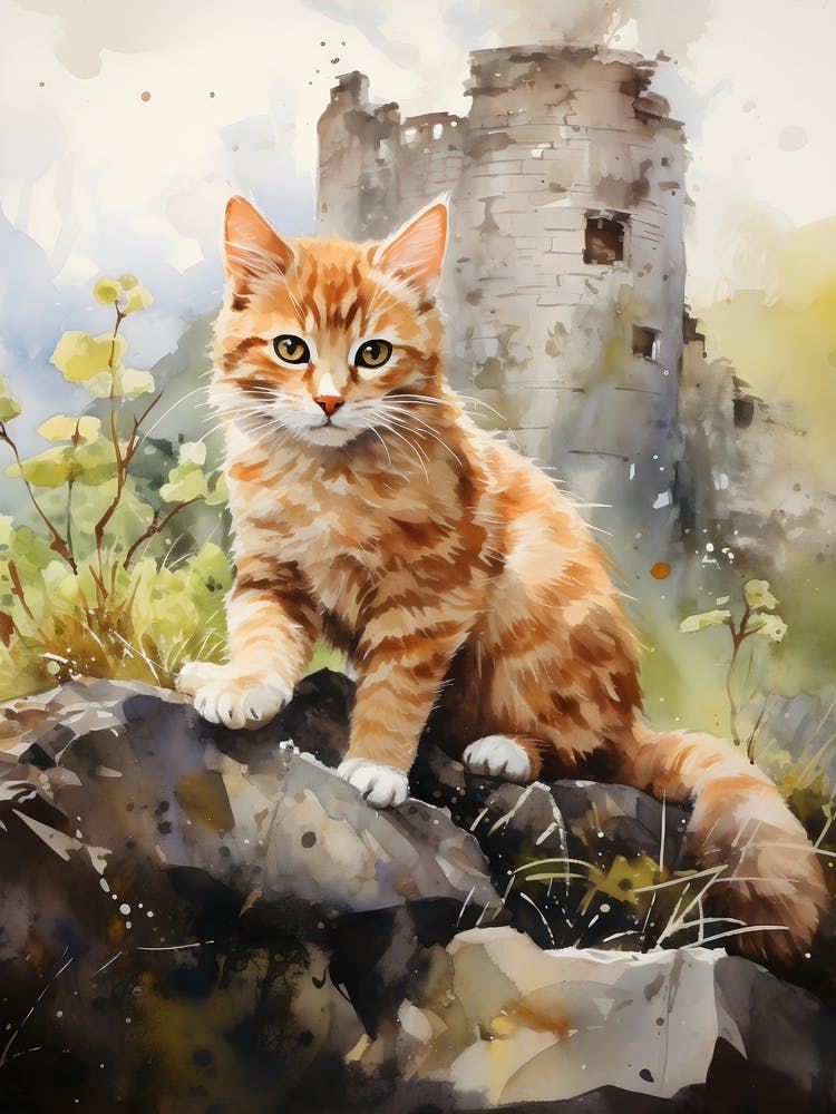 Irish Cats in Watercolor 6