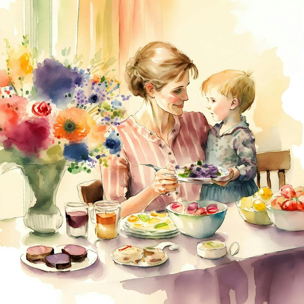 Mothers Day Watercolor Wall Art (8)