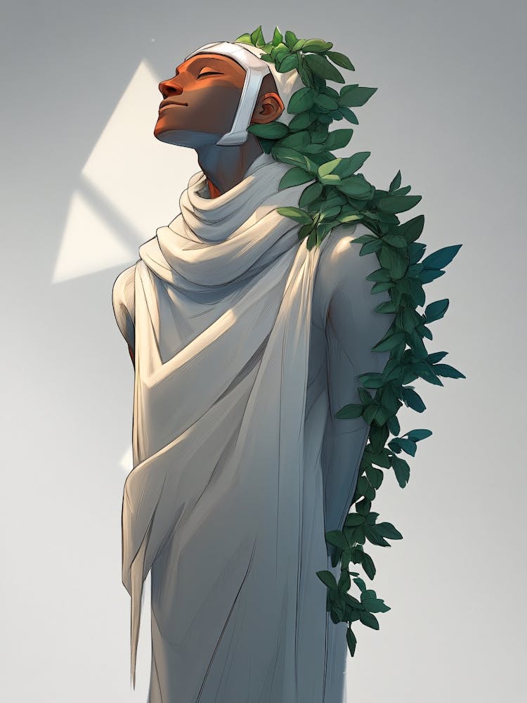 Woman Wearing A Veil