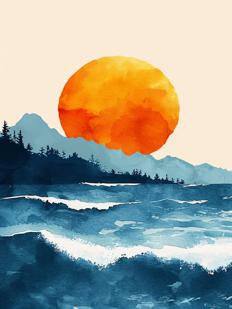 Sonnenuntergang über dem Ozean 3