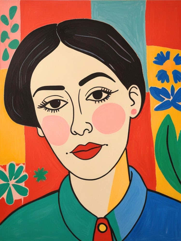 'A Woman With Flowers'