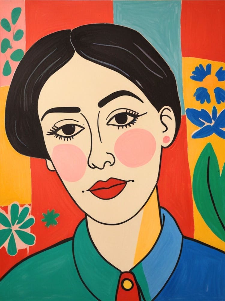 'A Woman With Flowers'