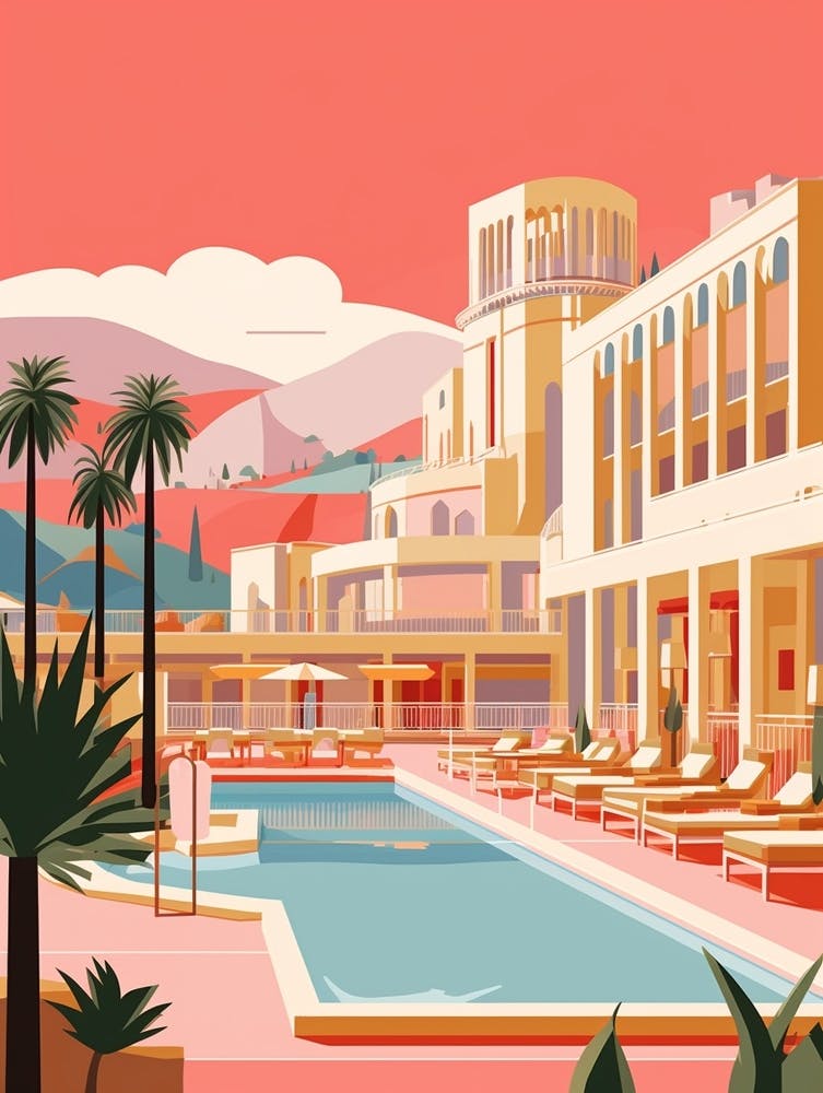 Monaco 2 Travel Illustration