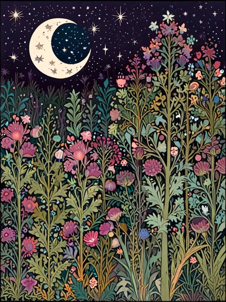 William Morris Night In The Garden 17