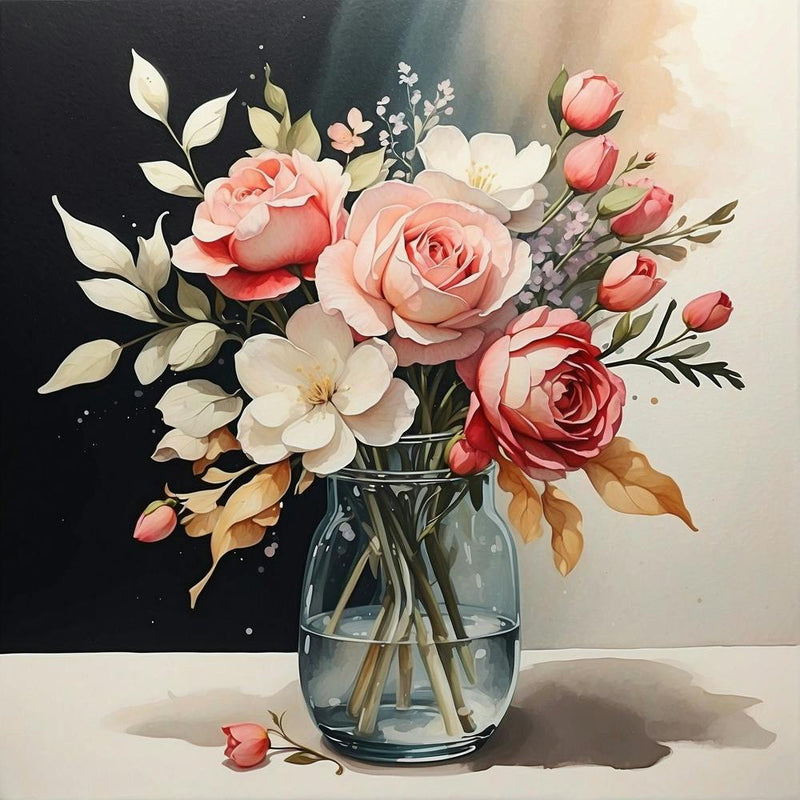 Roses In A Vase