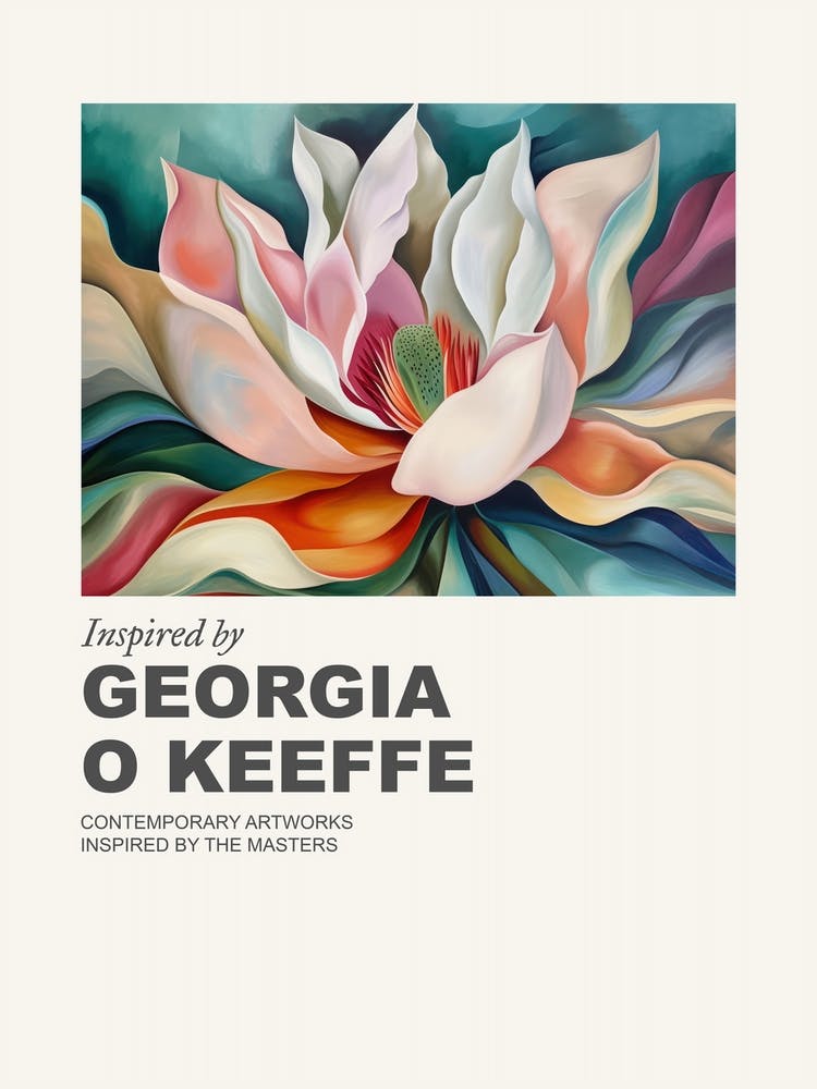 Museum Poster Inspired By Georgia O Keeffe 2