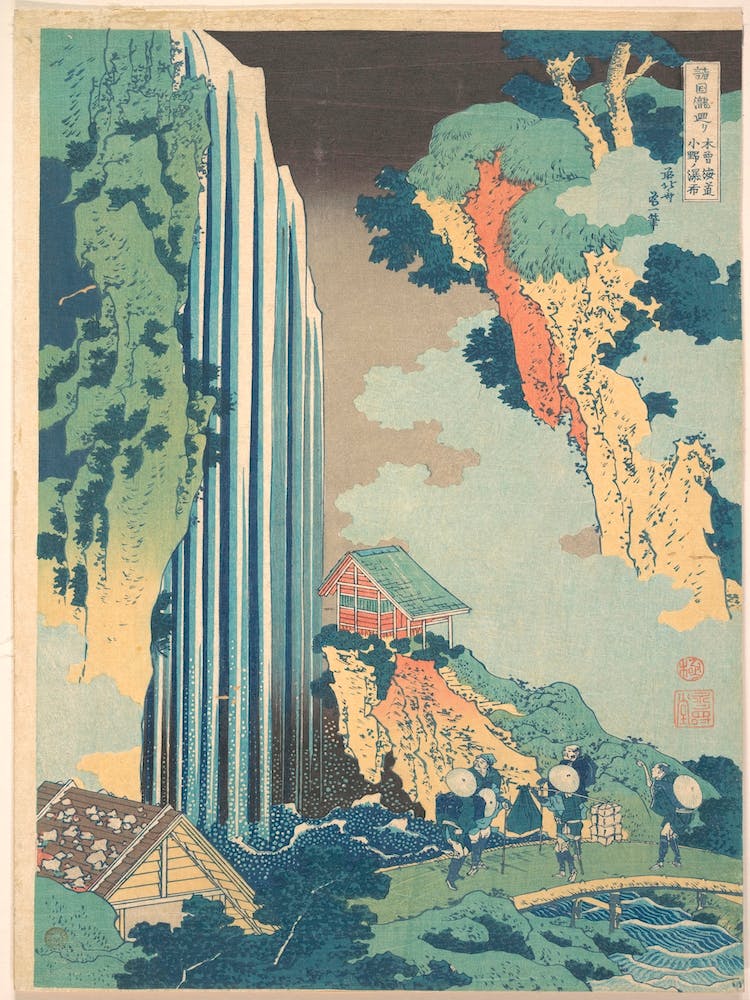 Ono Waterfall On The Kisokaidō, Katsushika Hokusai