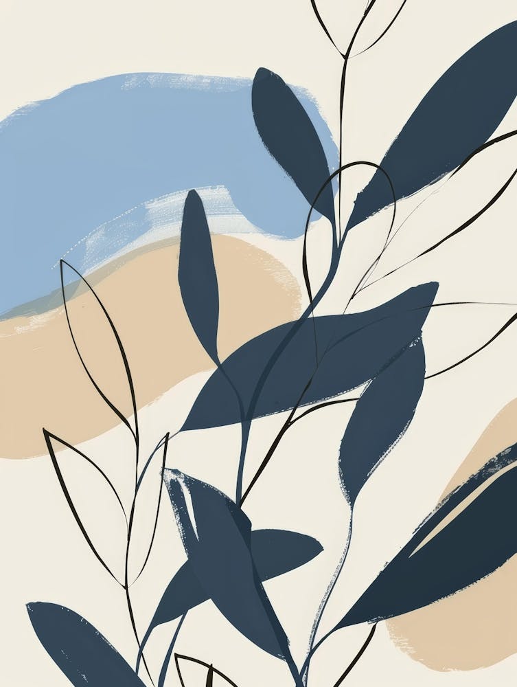 Abstract Leaf Painting 5