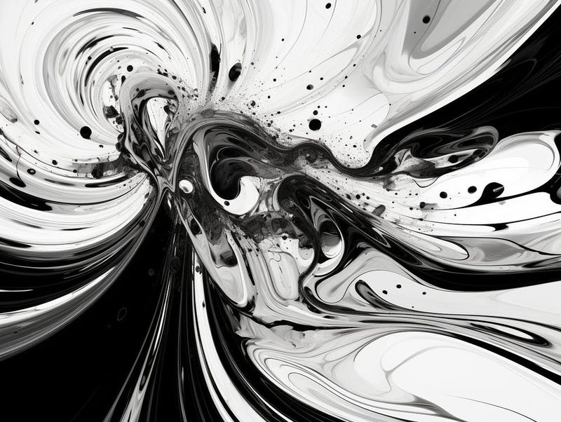 Oscillation Abstract Black And White 3