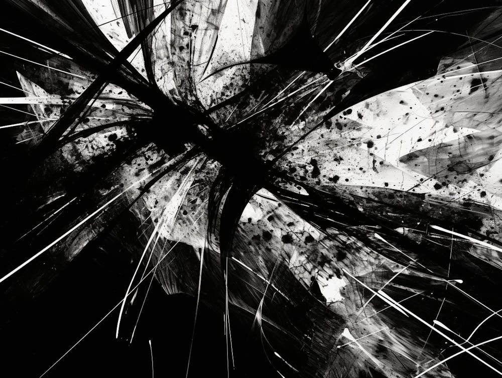 Oscillation Abstract Black And White 4