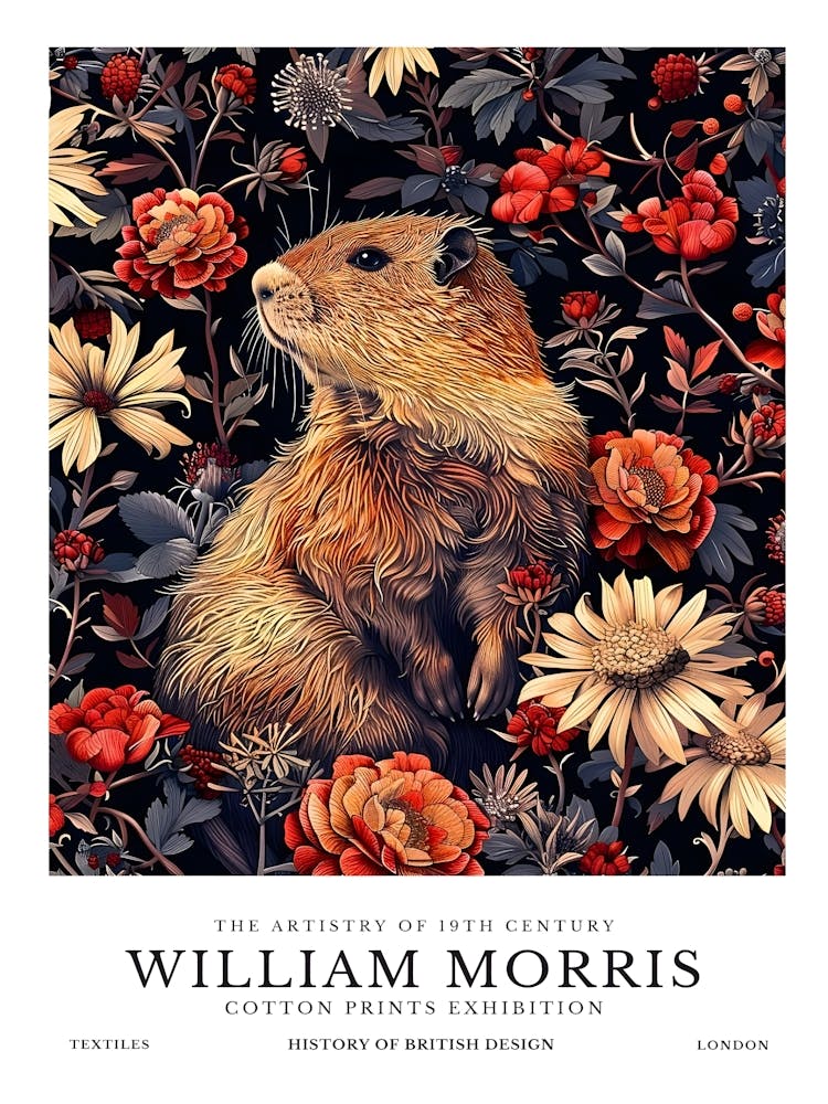 William Morris animal Print 1