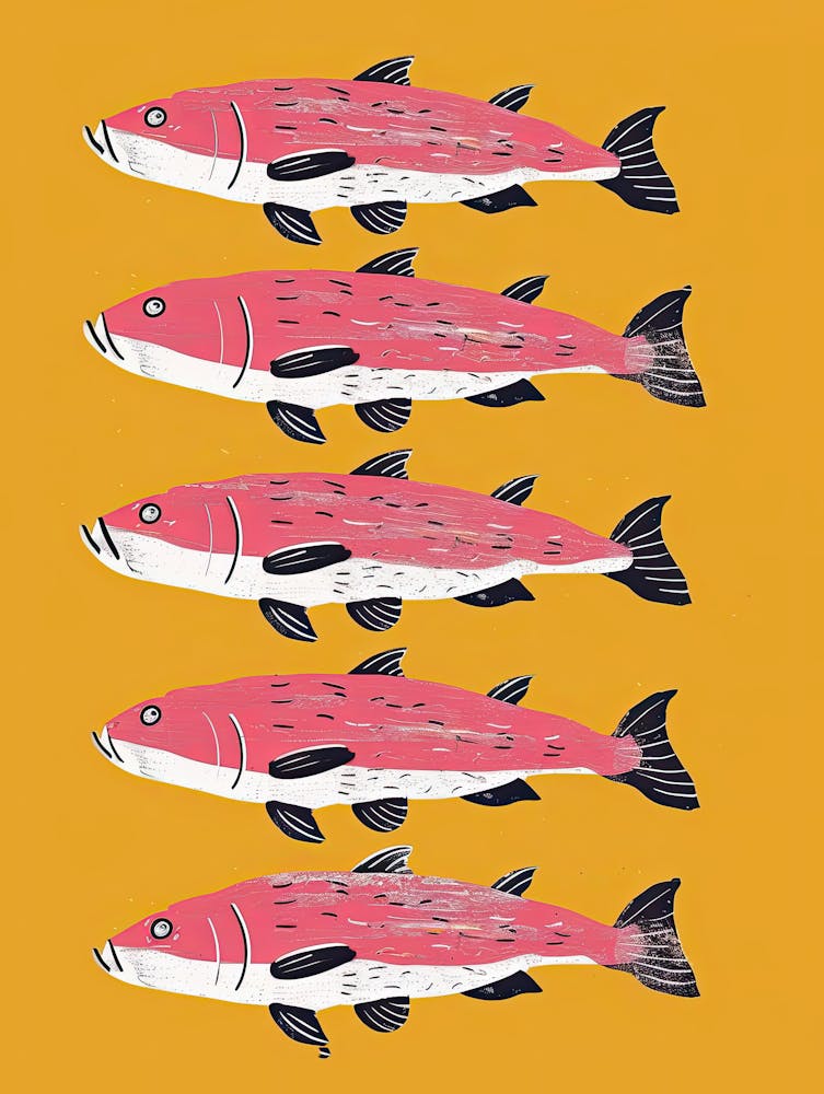 Fish Formation Fish Poster
