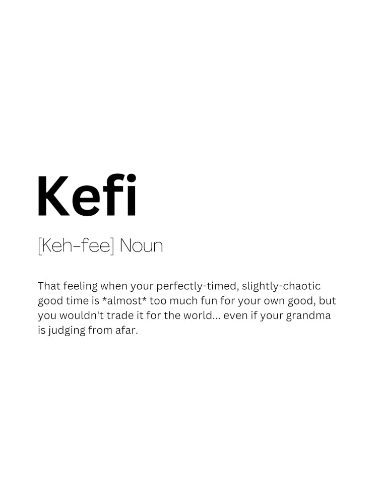 Kefi Definition Meaning