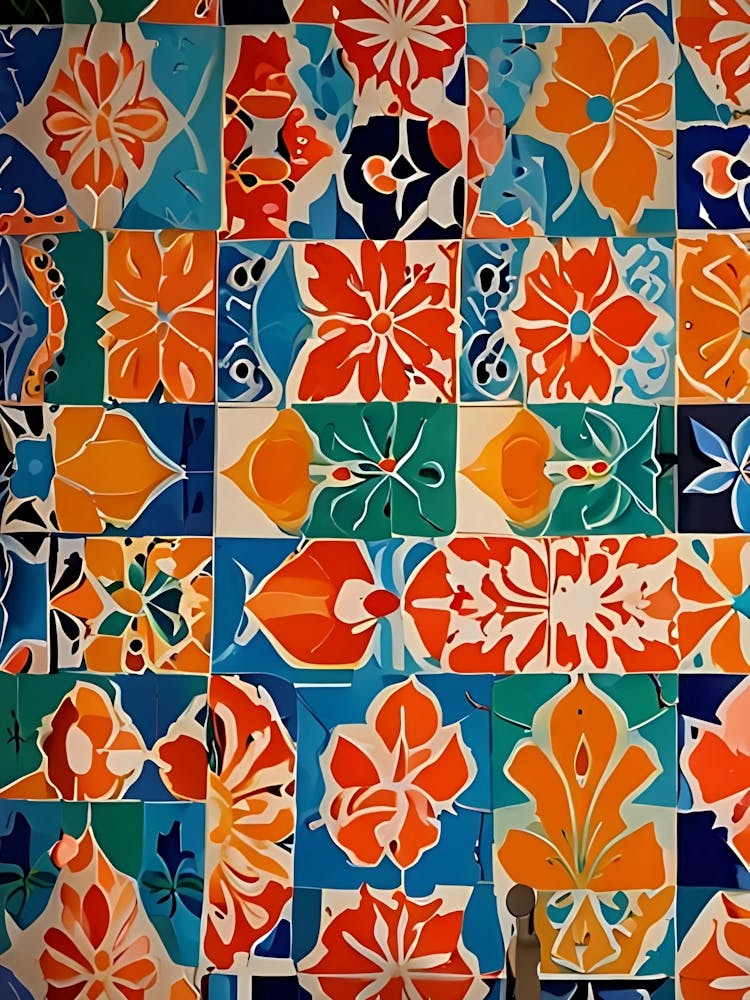 Mexican Tile Mural 1
