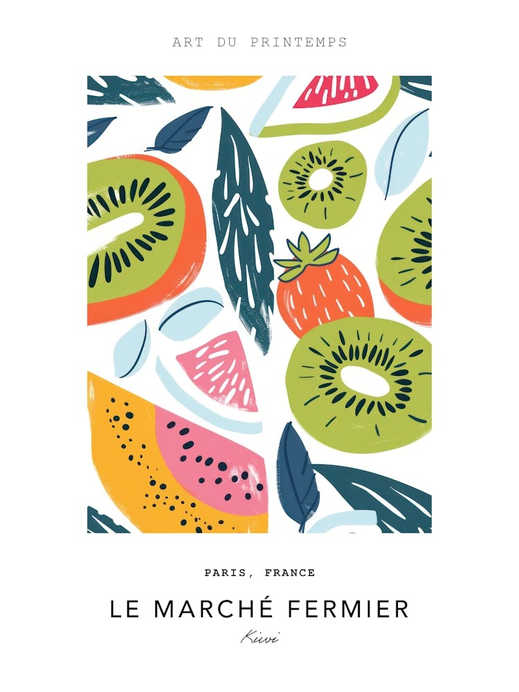 Kiwi Le Marche Fermier Poster 3