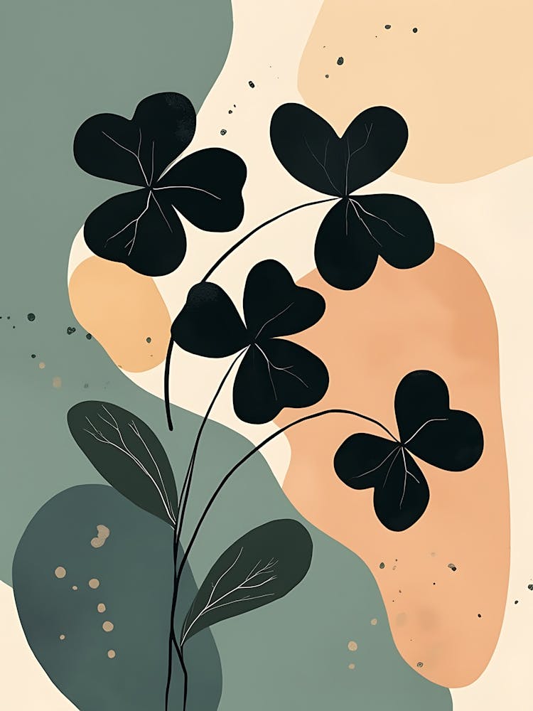 Serene Leaf Patterns with a Dreamy Touch