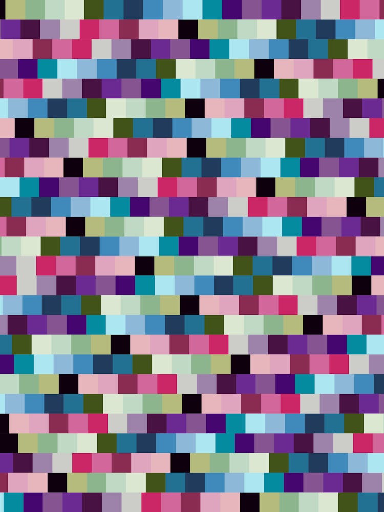 Retro Colorful Checkerboard | 01